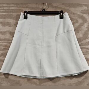 Loft SZ 2 Cheer Aqua Preppy Flare Lined Zip Back Mini Stretch Tennis Skirt